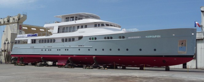 Yacht ELISABET before her official launch Yacht ELISABET before her official launch