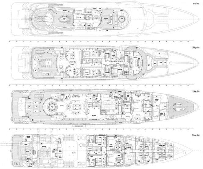 Yacht Imagine - The General Arranagement