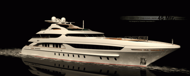 44m Superyacht Zentric under construction at Heesen 44m Superyacht Zentric under construction at Heesen