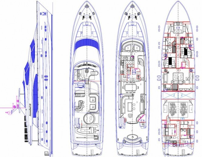 ANNABEL II - Her Interior general Arrangement ANNABEL II - Her Interior general Arrangement