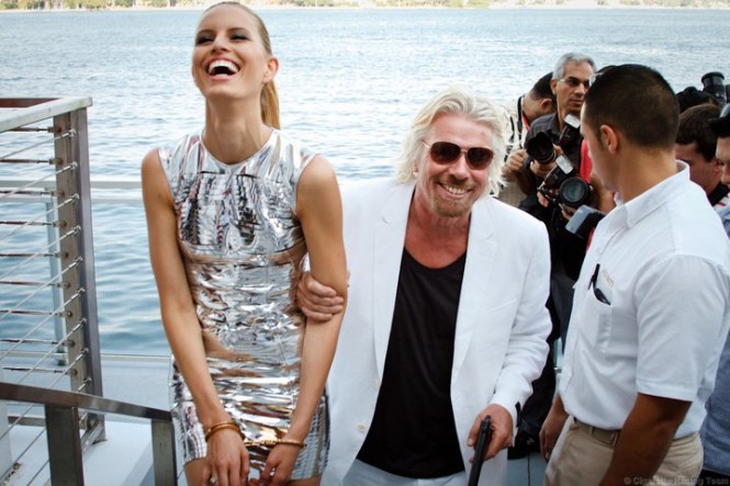 Cigarette Racing & Sir Richard Branson stage 'Miami Vice' scene to celebrate the 25th Anniversary of Virgin Atlantic Airways London-Miami route - Credit Cigarette Racing Cigarette Racing & Sir Richard Branson stage 'Miami Vice' scene to celebrate the 25th Anniversary of Virgin Atlantic Airways London-Miami route - Credit Cigarette Racing