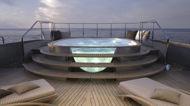 Mondo 45 Explorer Yacht by Mondo Marine and Sergio Cutolo - Swimming Pool Mondo 45 Explorer Yacht by Mondo Marine and Sergio Cutolo - Swimming Pool