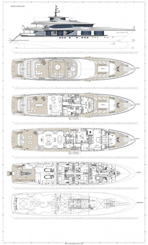 Mondo Marine 54m motor yacht layout Mondo Marine 54m motor yacht layout