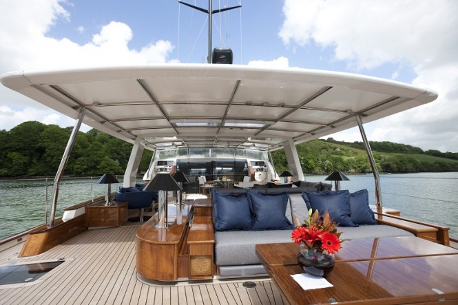 Sailing yacht AKALAM 60sqm Aft Deck