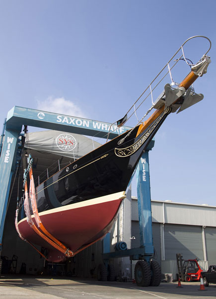 Modern Classic Sailing Yacht Hetairos refited at Southampton Yacht Services