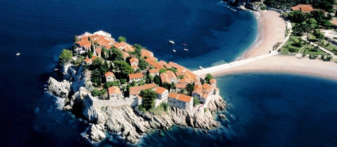 Sveti Stefan is now an Aman Resort - just south of Porto Montenegro Sveti Stefan