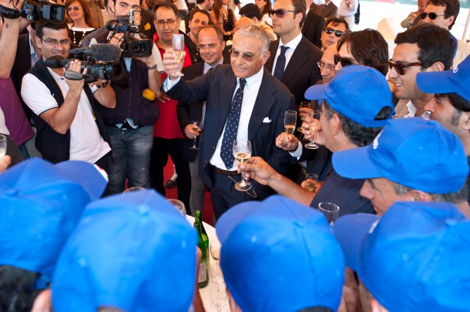 At the Launch of Motor Yacht Prima (Columbus177’) at Palumbo Shipyard in Naples At the Launch of Motor Yacht Prima (Columbus177’) at Palumbo Shipyard in Naples
