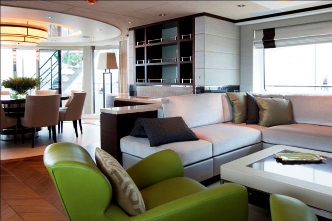 The Hessen 37 m Superyacht Aurelia Main Saloon - photography by Emilio Bianchi yacht Aurelia Main Saloon - photography by Emilio Bianchi