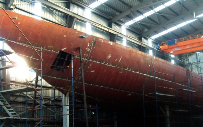 Ada Yacht Works building 47m Schooner designed by Dykstra & Partners Ada Yacht Works building 47m Schooner designed by Dykstra & Partners