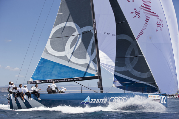 Audi Azzurra Sailing Team: 1st day at the Region of Sardinia Trophy