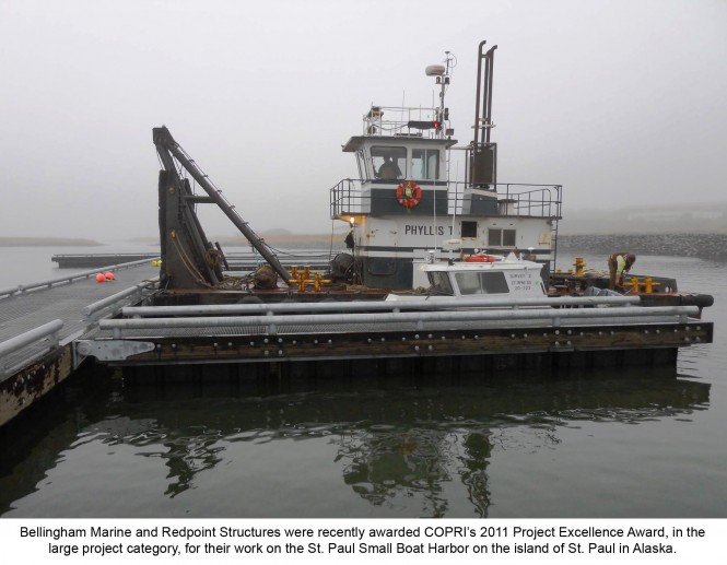 Bellingham Marine receives the Project Excellence Award for Marina building
