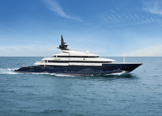 The stunning Oceanco motor yacht SEVEN SEAS at the 2011 Monaco Yacht Show
