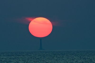 Sunset from onboard sailing yacht Maltese Falcon, which has now finished the Transatlantic Race 2011
