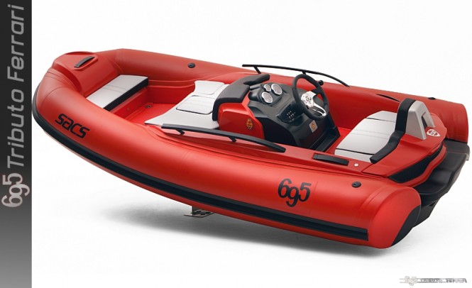 Abarth 695 ‘Ferrari Tribute’ motor yacht tender by Sacs Marine