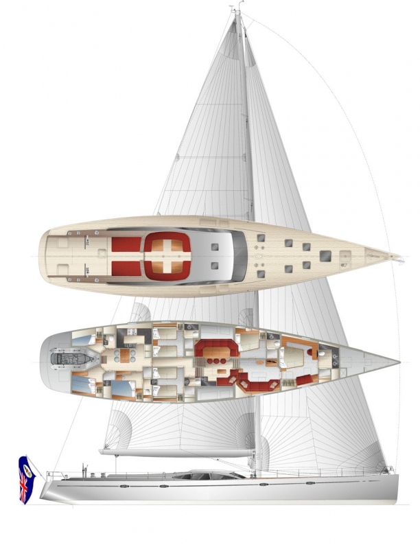 Nedship 101 Cruiser Sailing Yacht Layout Nedship 101 Cruiser Sailing Yacht Layout