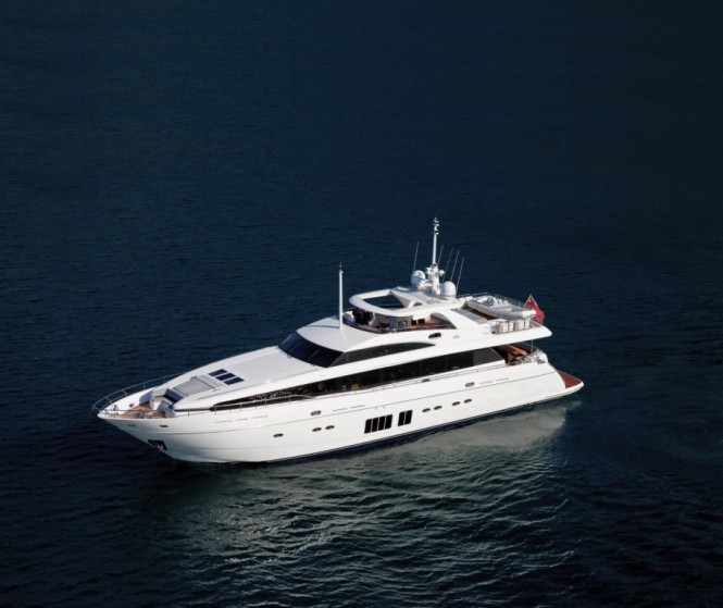 Princess 32M yacht at the 2011 Cannes Boat Show