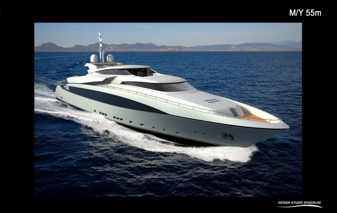 Rossi Navi present the 55m semi-displacement motor yacht ROSSI 55 SD by Tommaso Spadolini