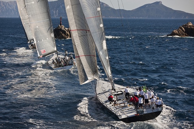 Sailing yachts TITAN 15, SHOCKWAVE and RAN - Photo credit Rolex Carlo Borlenghi Sailing yachts TITAN 15, SHOCKWAVE and RAN - Photo credit Rolex Carlo Borlenghi