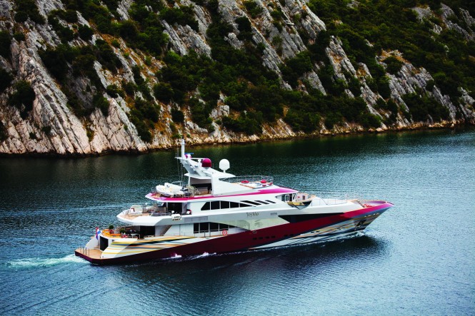 New photos of the Superyacht JoyMe recently delivered to her Owner
