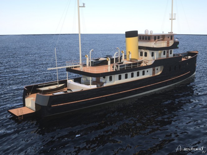 36m Classic Gentleman’s Motor yacht Mylne PF36 by A Mylne & Co