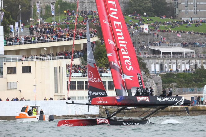 America’s Cup AC World Series Plymouth – Crowds out in force for opening day