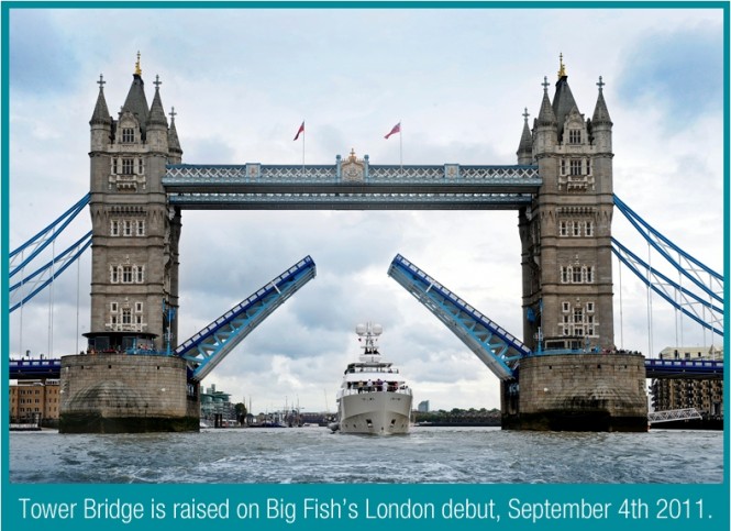 Luxury charter yacht BIG FISH in London