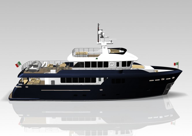 Cantiere delle Marche signs contract for the Darwin Class explorer yacht Darwin 95′ by Hydro Tec