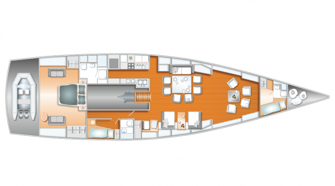 Hanse 78 Premium Superyacht - Layout Hanse 78 Premium Superyacht - Layout