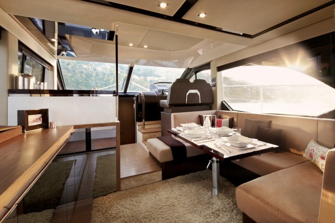 Interior of the Sessa Marine FLY 45 motoryacht Interior of the Sessa Marine FLY 45 motoryacht