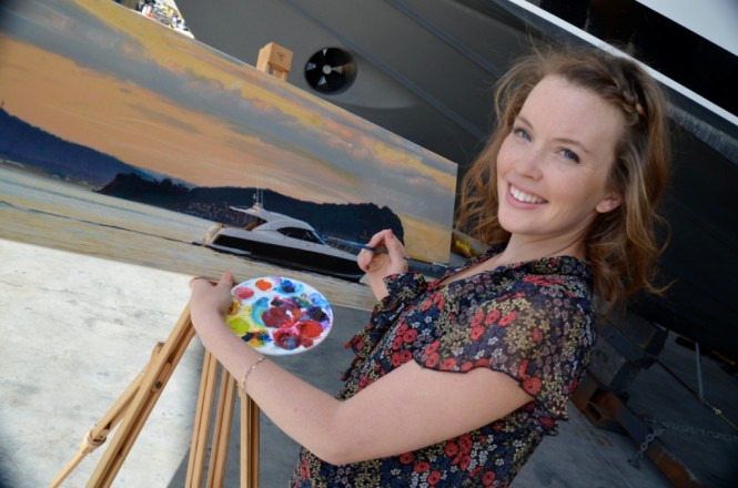 Artist Kadee Webber encourages artists to push their brushes to the limits to help local charities