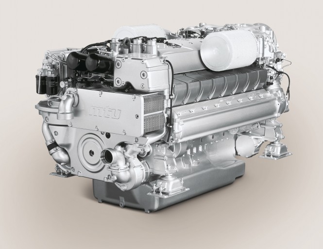 Tognum present its MTU Series 2000 marine engine in Cannes