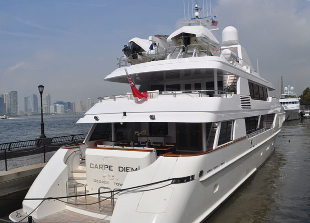 Motor yacht Carpe Diem at Dennis Conner’s North Cove