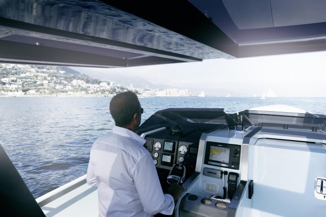 On board of the 2011 Wally//One superyacht tender On board of the 2011 Wally//One superyacht tender