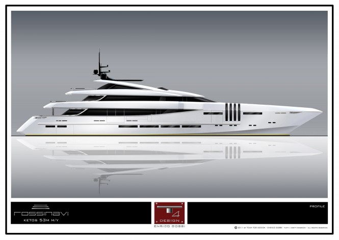 53m Motor Yacht KETOS by Team For Design – by Enrico Gobbi for Rossinavi
