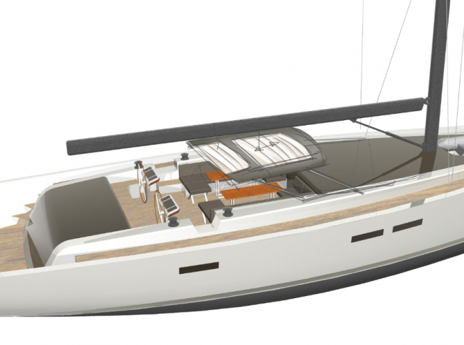 Sailing Yacht Hanse 78 Premium - Cockpit - Bimini Sailing Yacht Hanse 78 Premium - Cockpit - Bimini
