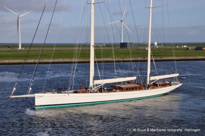 49m Sailing Yacht KAMAXITHA (ex The Spirit of Tradition) by Royal Huisman on Sea trials