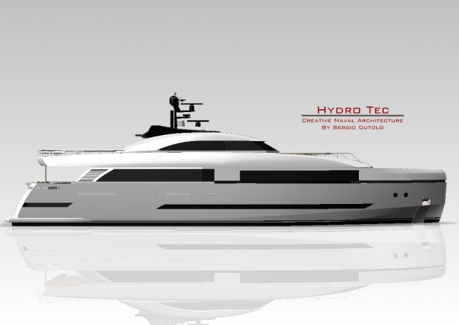 Sergio Cutolo designed motor yacht Columbus 125 Hybrid to be constructed at Palumbo Shipyard Sergio Cutolo designed motor yacht Columbus 125 Hybrid to be constructed at Palumbo Shipyard
