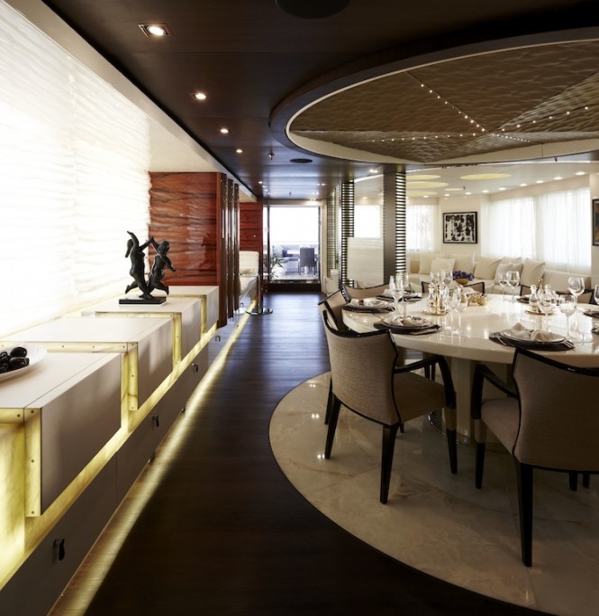 Superyacht E&E Dining Area - Credit Art-Line Superyacht E&E Dining Area - Credit Art-Line