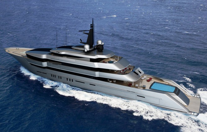 The 90m XE-90 motor yacht design by Nod Design
