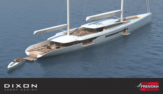 The new sailing yacht MANTIS 80 by Dixon Yacht Design in collaboration with Ken Freivokh Design - Mantis 80 yacht moored The new sailing yacht MANTIS 80 by Dixon Yacht Design in collaboration with Ken Freivokh Design - Mantis 80 yacht moored
