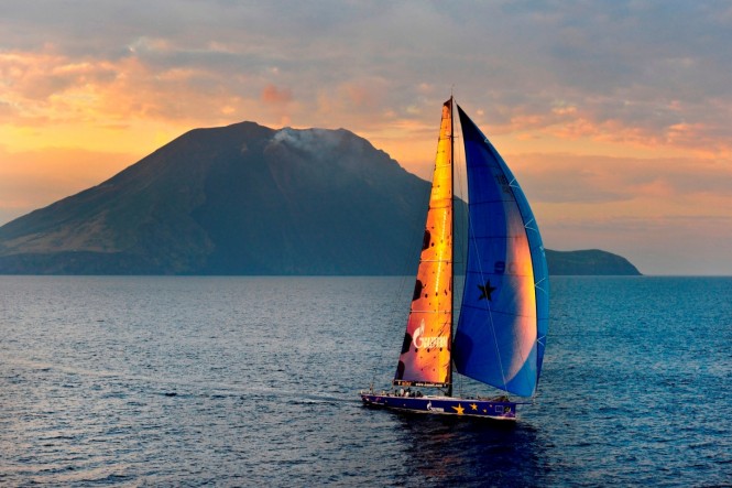 32nd Rolex Middle Sea Race won by 30m sailing yacht Esimit Europa 2