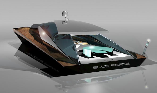 Yacht Blue Peace by Aras Kazar Designs Yacht Blue Peace by Aras Kazar Designs