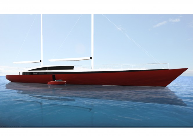 60m sailing yacht concept Vestar by Sigmund Yacht Design