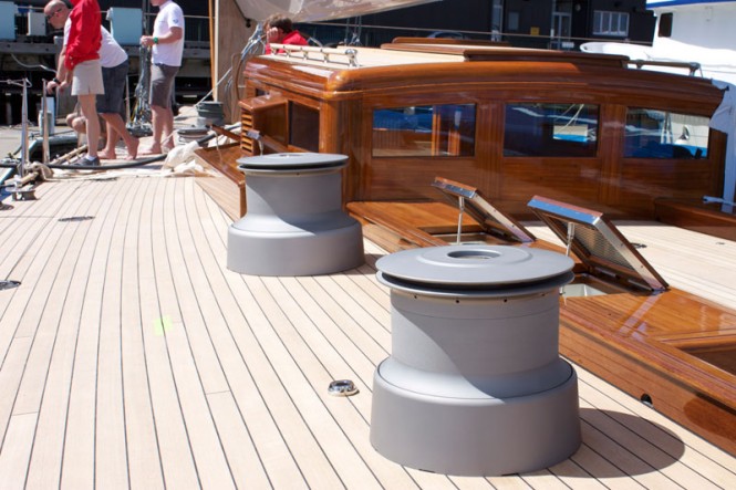 Classic Sailing yacht Endeavour JK4 after 18month refit  at Yachting Developments (2)
