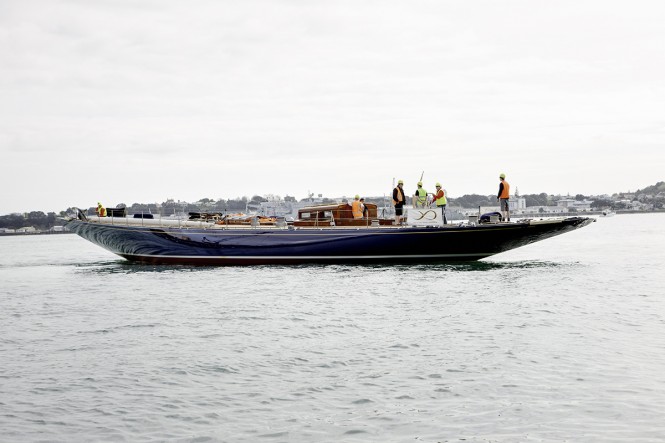 Classic j Class superyacht Endeavour launched after refit at Yachting Developments