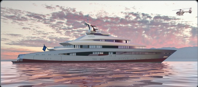 Oceanco 85.75m Waterfall Megayacht by Moore Yacht Design