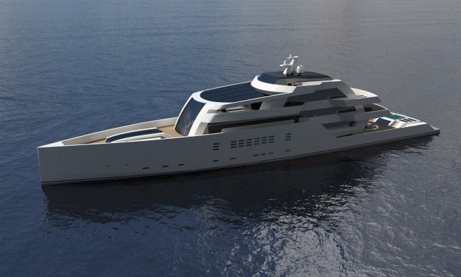 75m motor yacht R & R concept by Nick Mezas Yacht Design