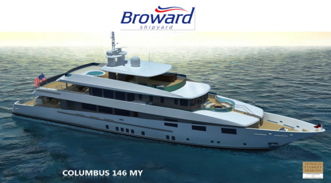 Broward Shipyard and Donald Starkey’s new expedition yacht Columbus 146
