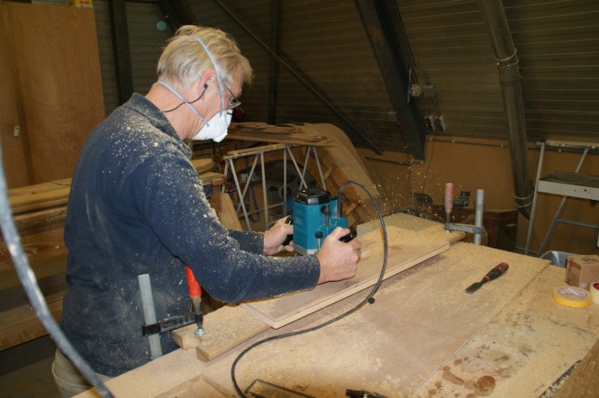 Highly skilled craftsmen at the Mulder Shipyard Highly skilled craftsmen at the Mulder Shipyard