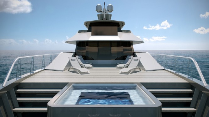 Expedition Yacht STAR FISH from Aquos Series - Owners Deck Pool Expedition Yacht STAR FISH from Aquos Series - Owners Deck Pool